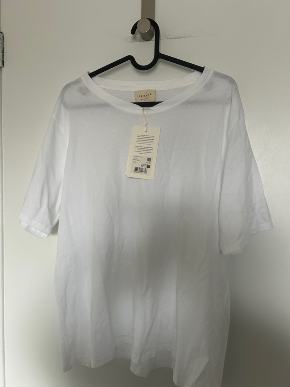 White Short-Sleeve Crewneck Tee
